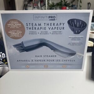 Conair InfinitiPro Steam Therapy Hair Steamer Blue Gray S03C With Diffuser 390W